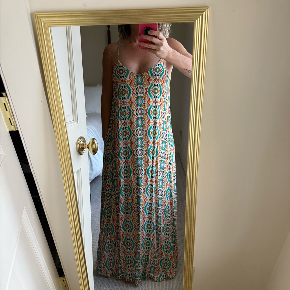 Vibrant Patterned Maxi Dress